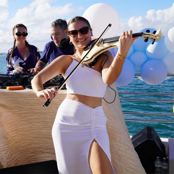 Woman playing violin